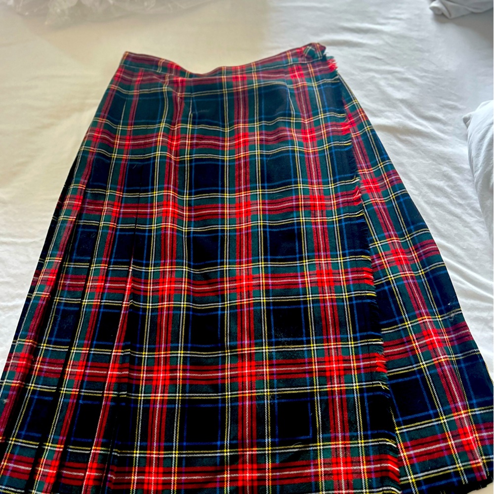 Women’s Vintage 70’s St. Michael Tartan Kilt Wool Blend Plaid